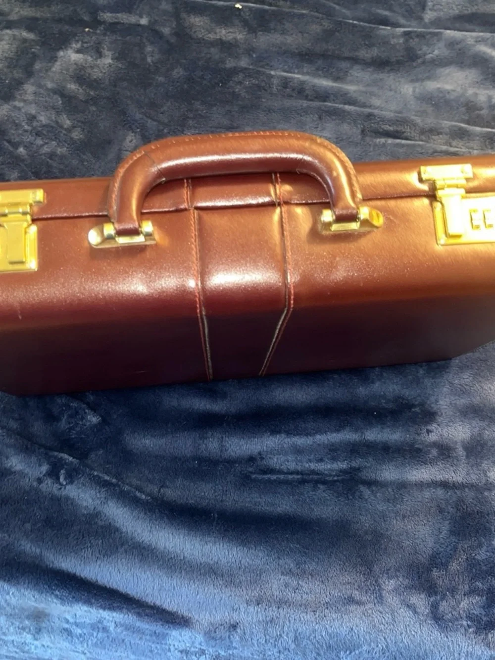 Men's Classic Leather Briefcase - Brown